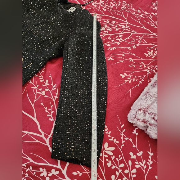 Anne Klein Sparling Gold Bling Blazer - Picture 6 of 9